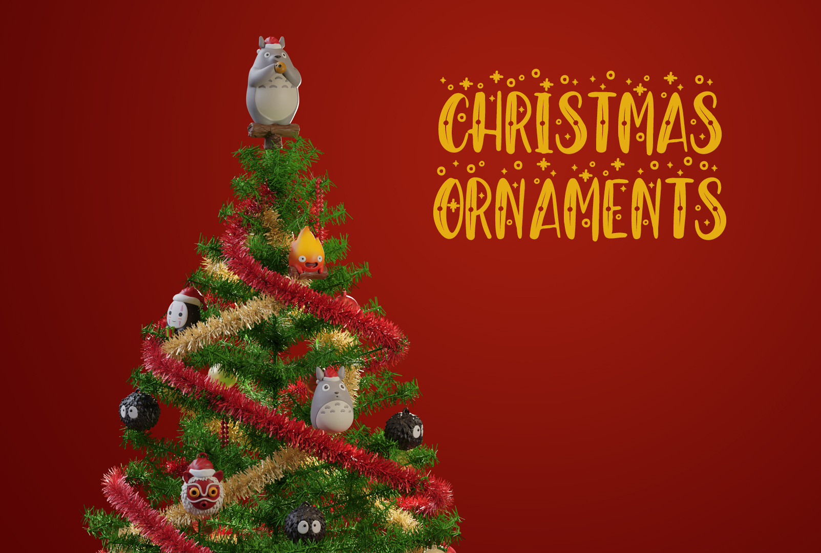 Studio Ghibli Christmas Ornaments 模型预览图 2